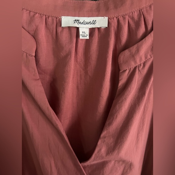 Madewell Oaklynn Long Sleeve Pleated Drawstring Dress - Picture 4 of 7